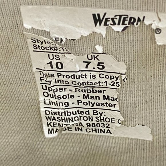 Western Garden Rain Boots - Picture 2 of 9